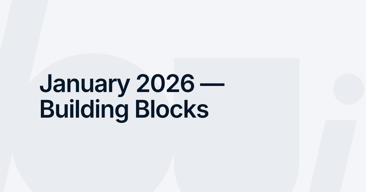 January 2026 — Building Blocks - bejamas/ui